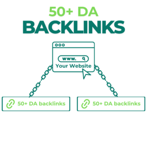 50+ DA backlinks