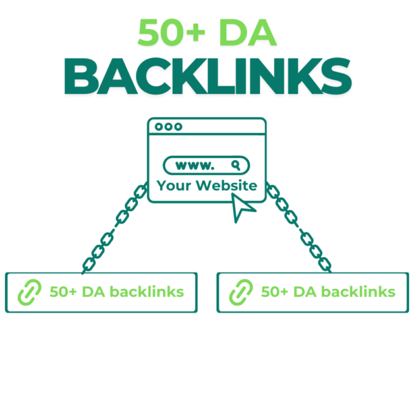 50+ DA backlinks
