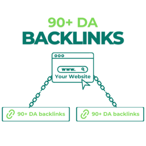 90+ DA backlinks