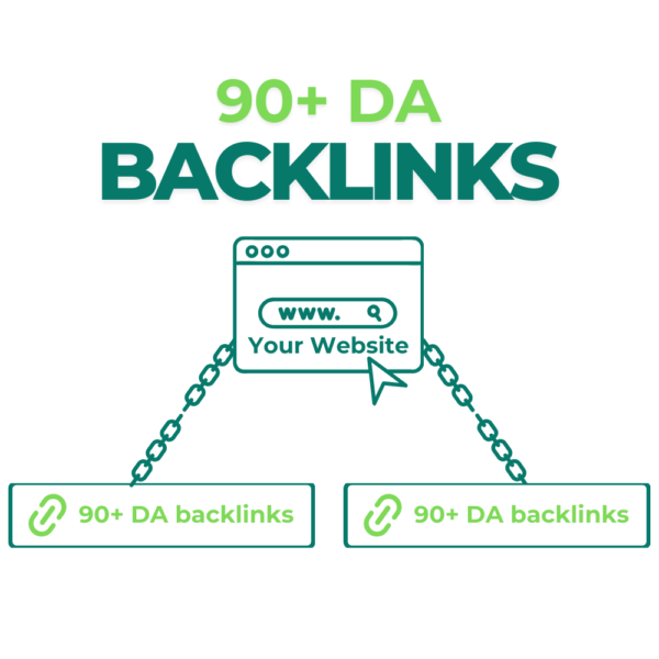 90+ DA backlinks